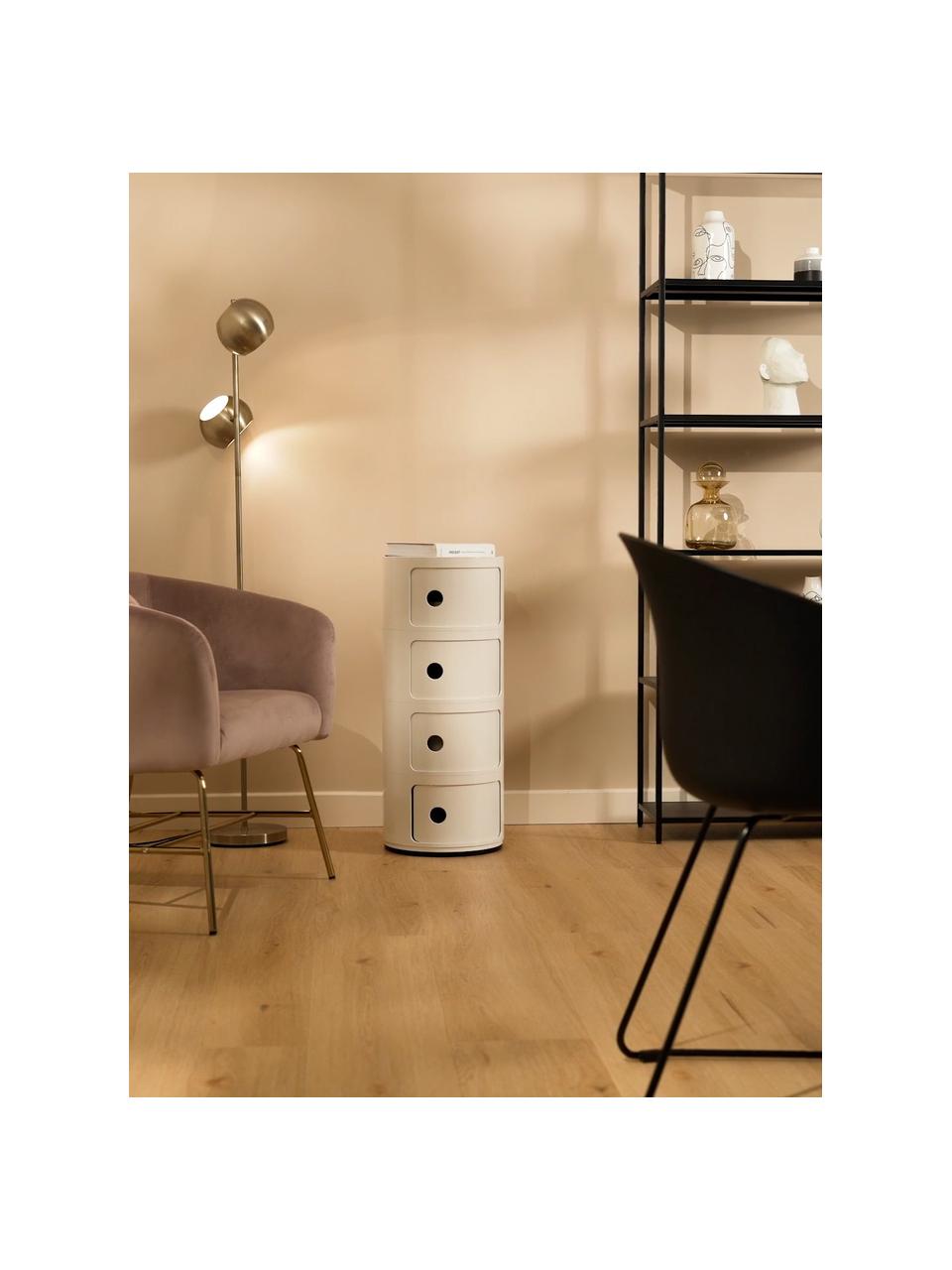 KARTELL comodino COMPONIBILI a due elementi (Bianco - ABS) 