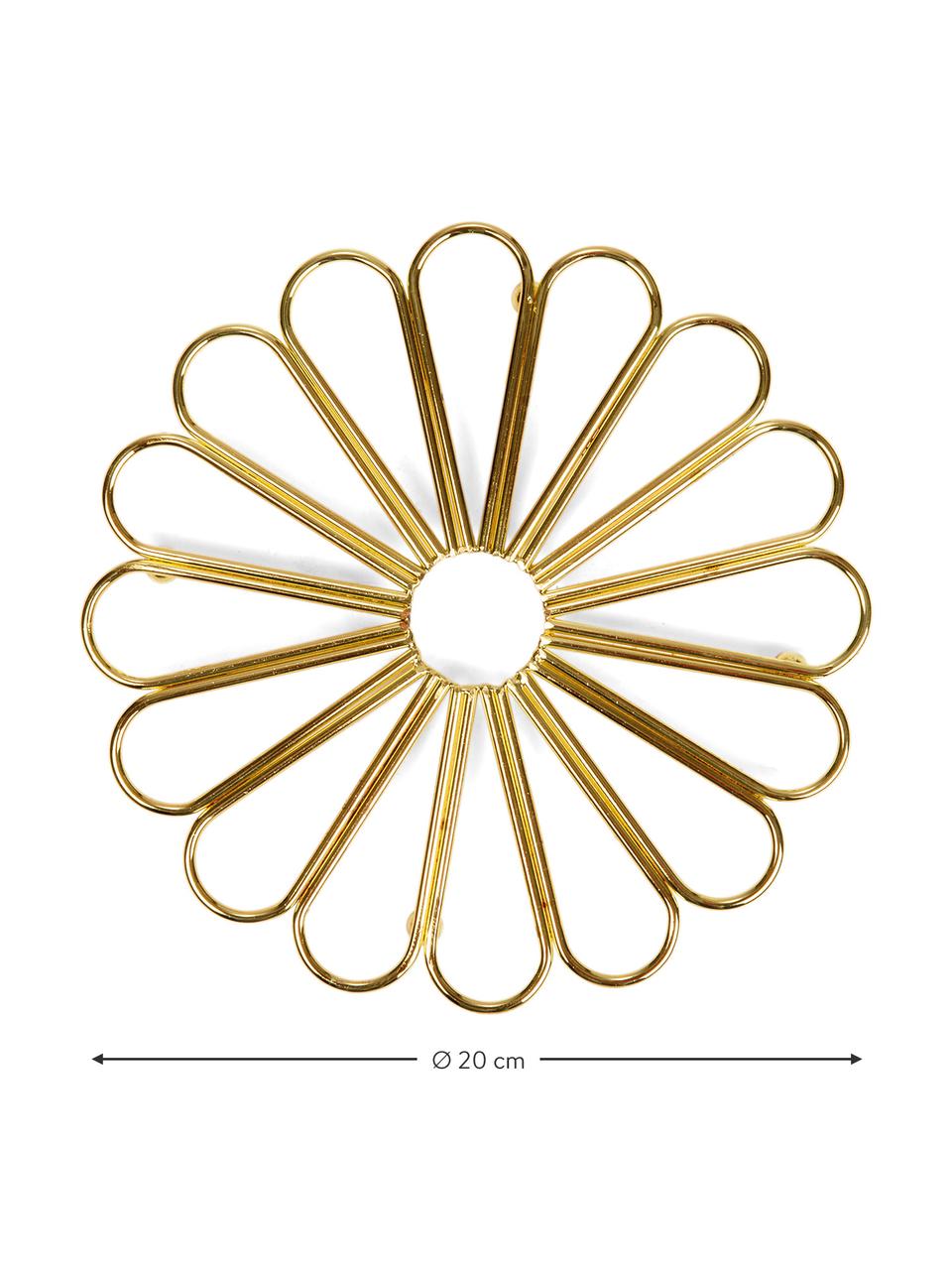 Dessous-de-plat Trivet, Métal, revêtement par poudre, Couleur dorée, Ø 20 cm