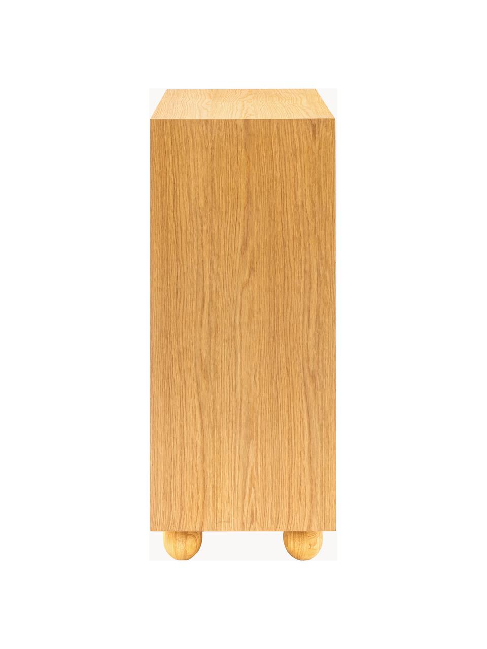 Komoda z drewna Geo, Nogi: drewno dębowe, Drewno naturalne, Ø 85 x W 110 cm