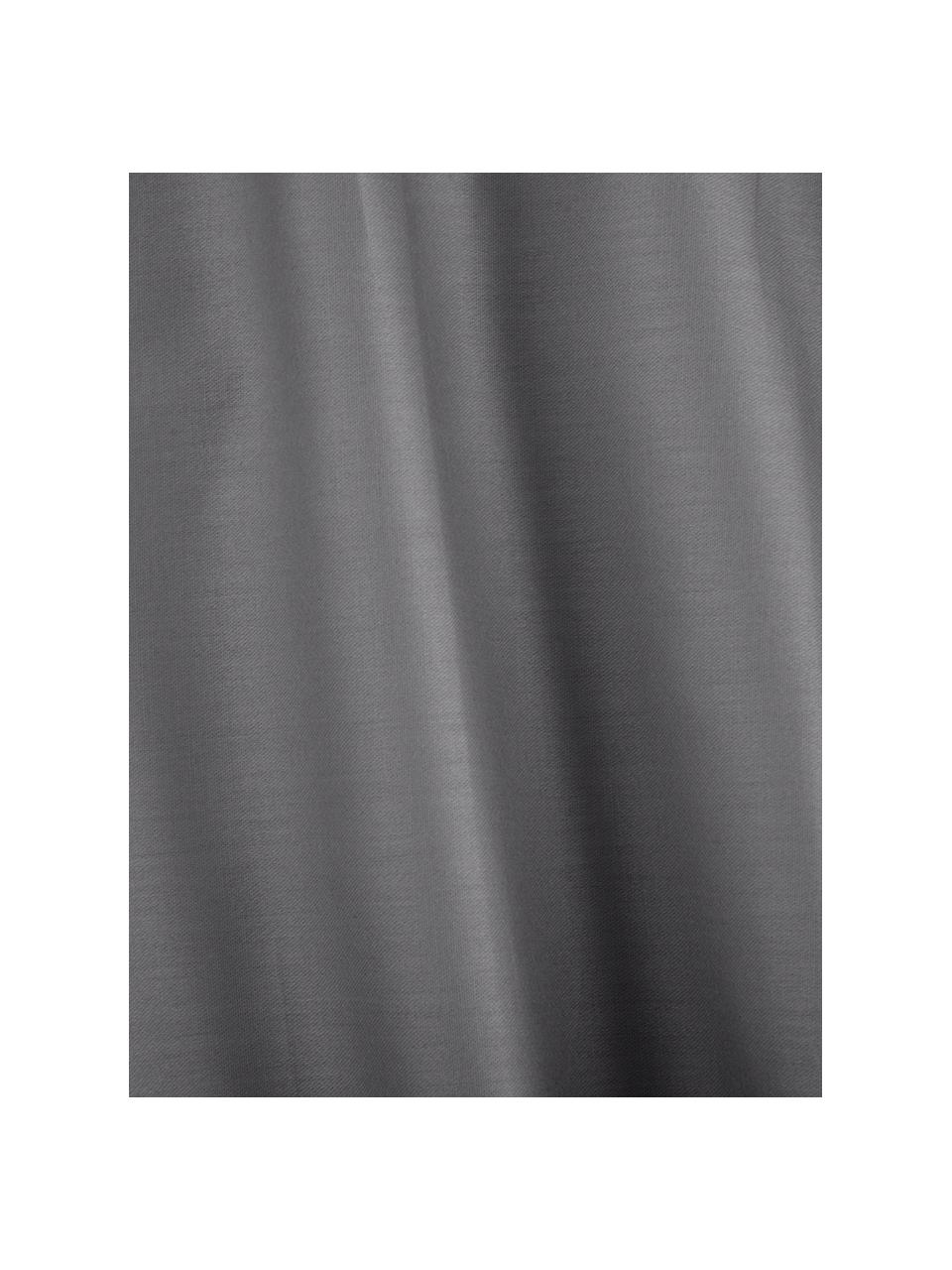 Biancheria da letto in raso di cotone grigio scuro Comfort, Tessuto: raso Densità del filo 250, Grigio scuro, 150 x 300 cm + 1 federa 50 x 80 cm