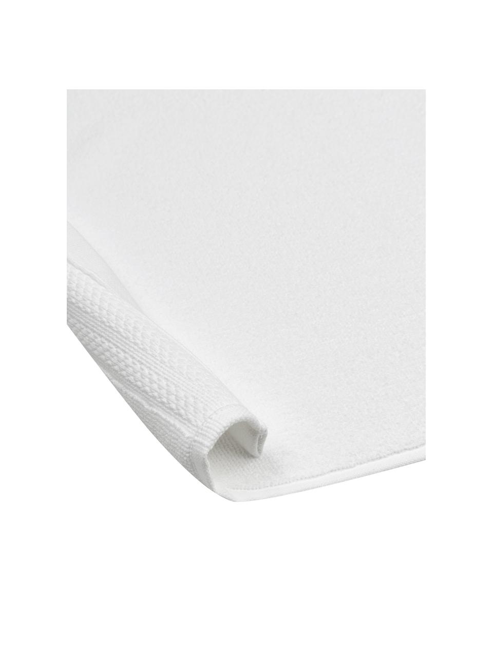 Dywanik łazienkowy z bawełny organicznej Premium, antypoślizgowy, Biały, S 70 x D 120 cm