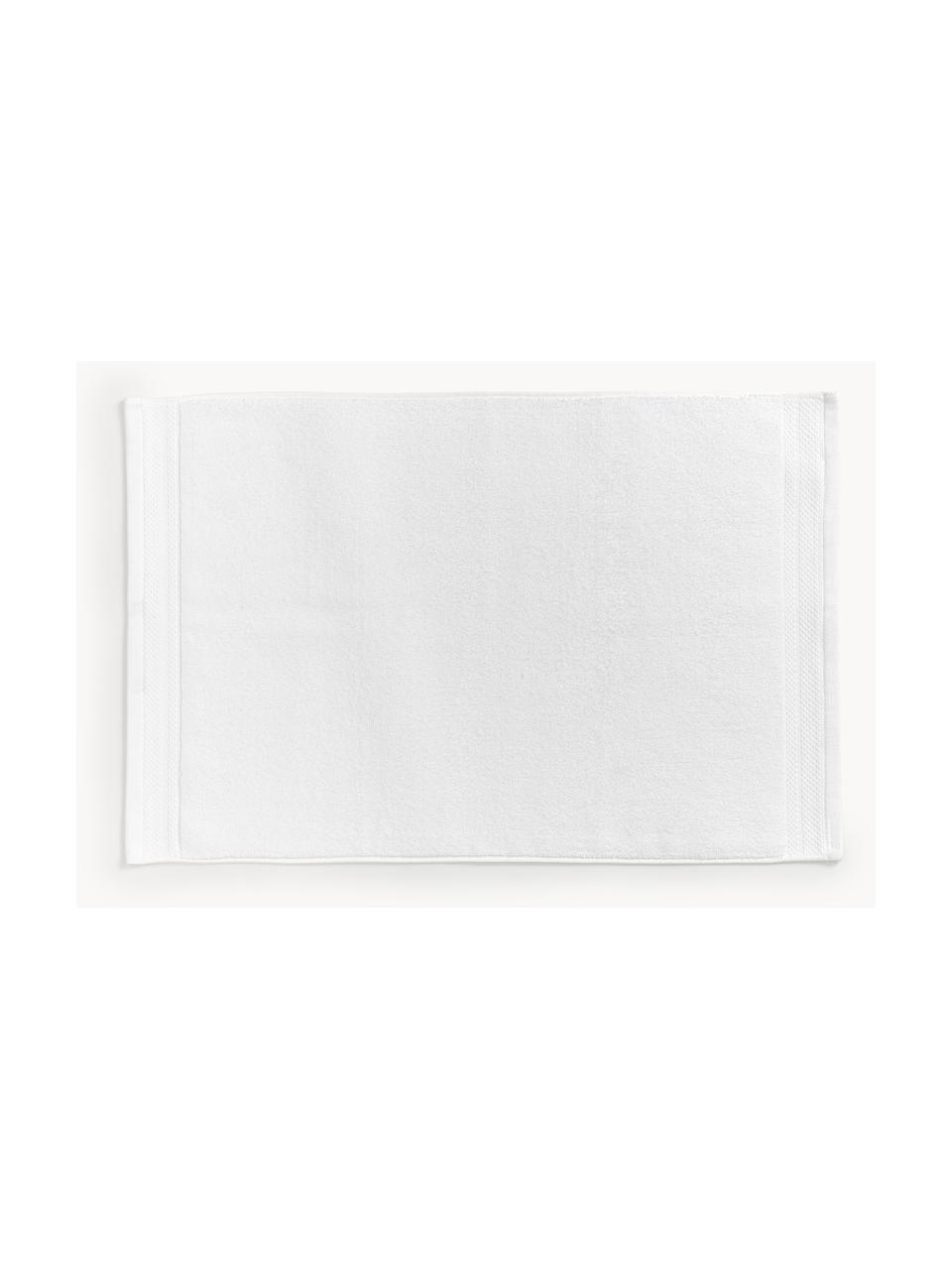 Tappeto bagno antiscivolo in cotone organico Premium, 100% cotone organico certificato GOTS (da GCL International, GCL-300517).
Qualità pesante, 750 g/m², Bianco, Larg. 50 x Lung. 70 cm