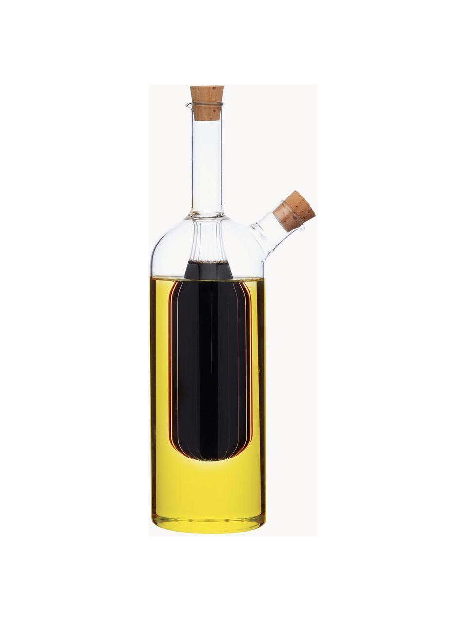 Distributeur de vinaigre et d'huile Ital, Verre, Transparent, Ø 6 x haut. 24 cm