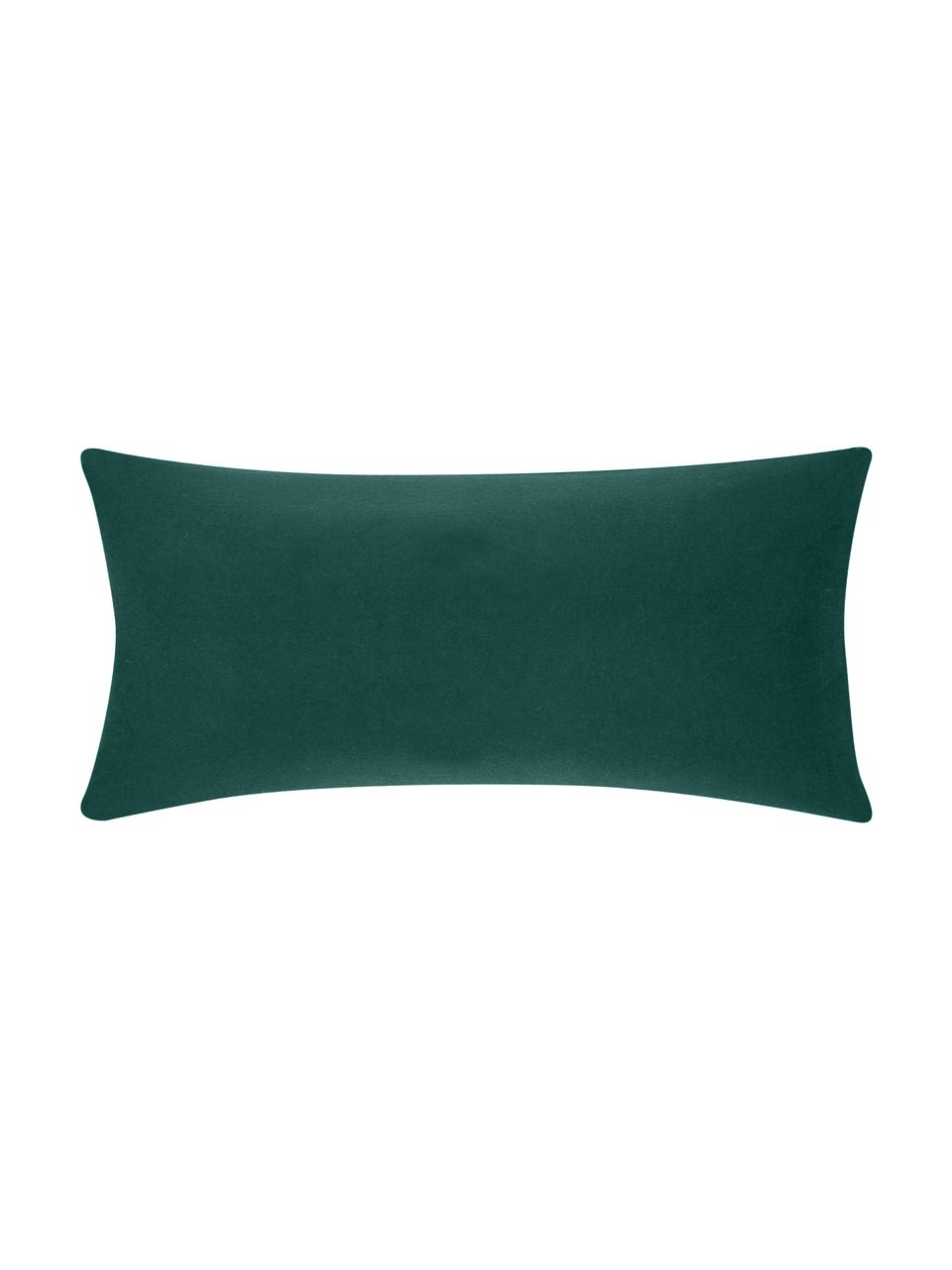 Flanelová obliečka na vankúš Biba, 2 ks, Zelená, Š 40 x D 80 cm