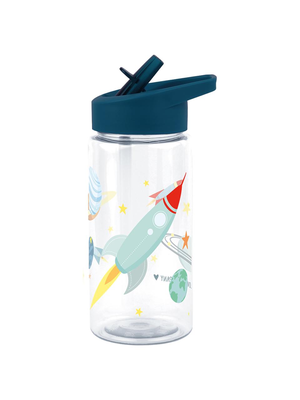 Gourde Space, Plastique, Bleu foncé, multicolore, 450 ml