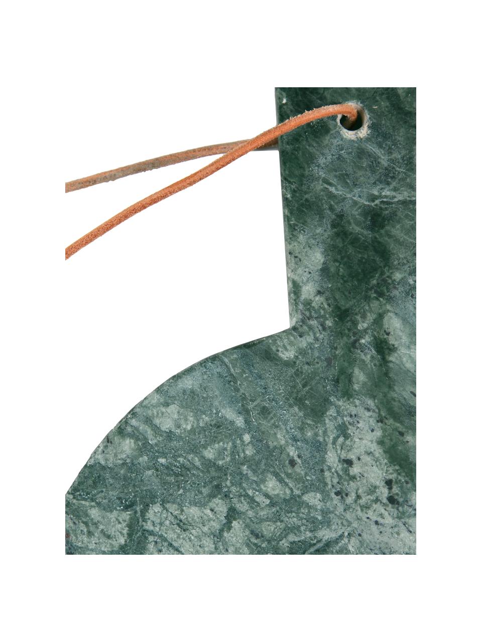 Mramorové prkénko s poutkem Tresa, D 30 cm x Š 22 cm, Zelená, mramorová, D 30 cm, Š 22 cm