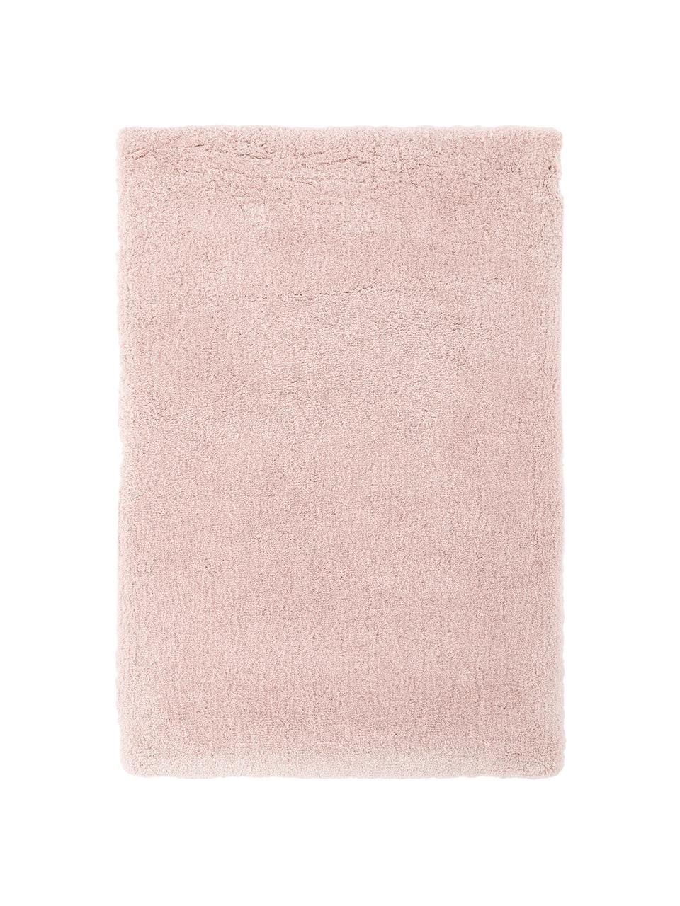 Flauschiger Hochflor-Teppich Leighton in Rosa, Mikrofaser (100 % Polyester), Rosa, B 200 x L 300 cm (Größe L)