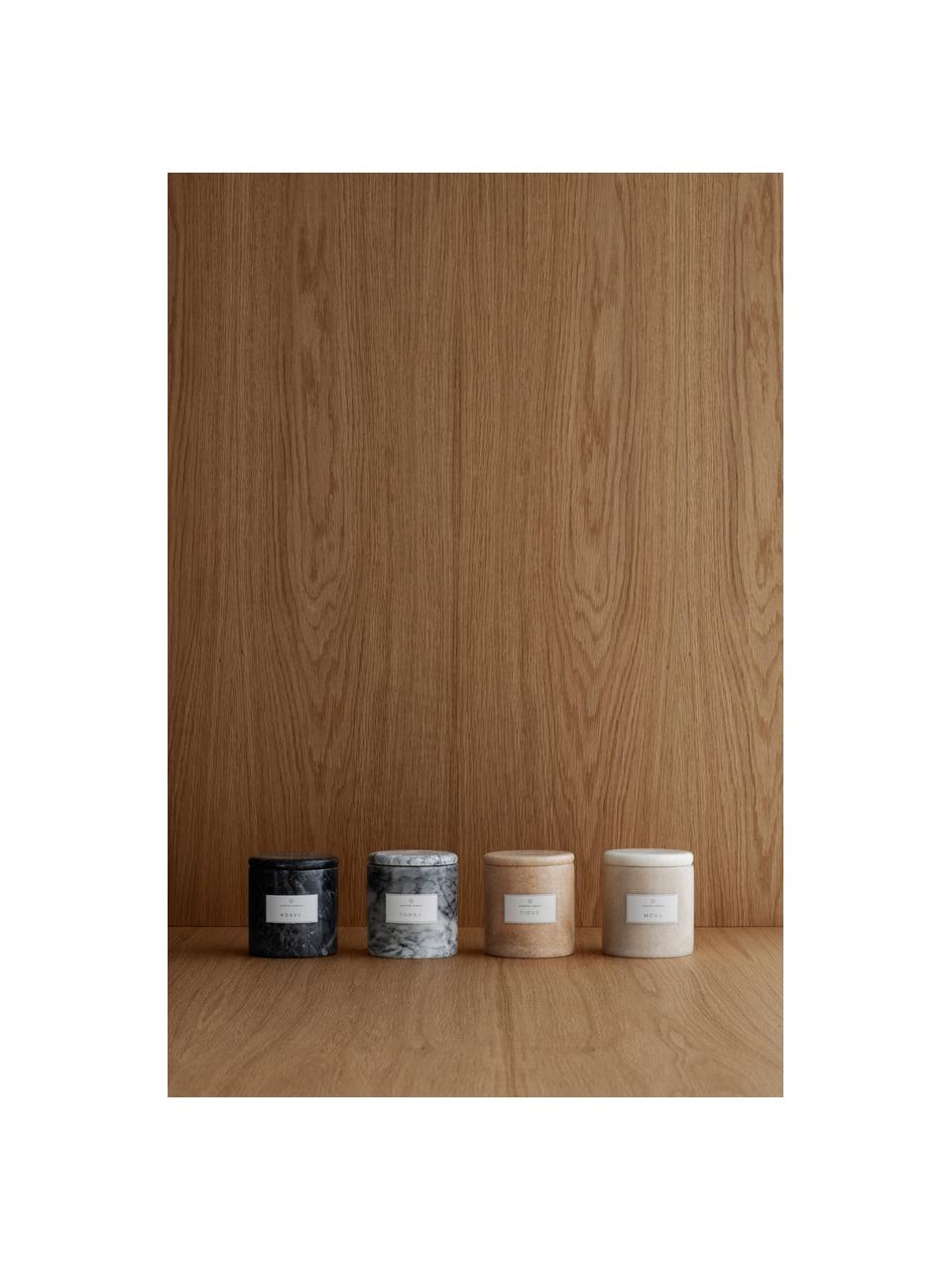 Bougie parfumée Frable (ylang-ylang), Gris, Ø 10 x haut. 11 cm