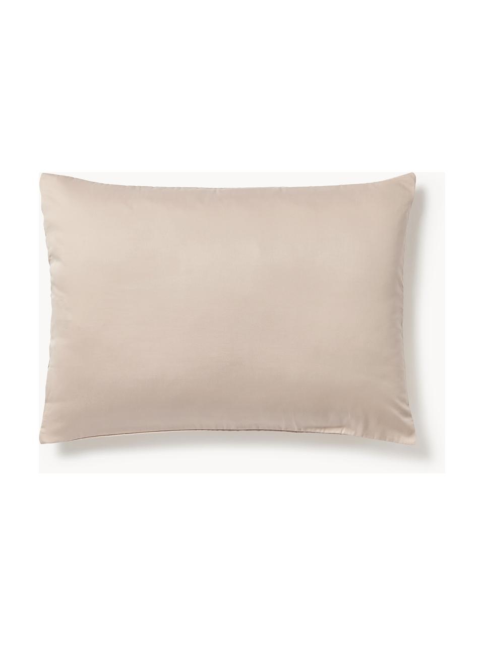 Baumwollsatin-Kopfkissenbezug Comfort, Webart: Satin Fadendichte 300 TC,, Beige, B 40 x L 80 cm