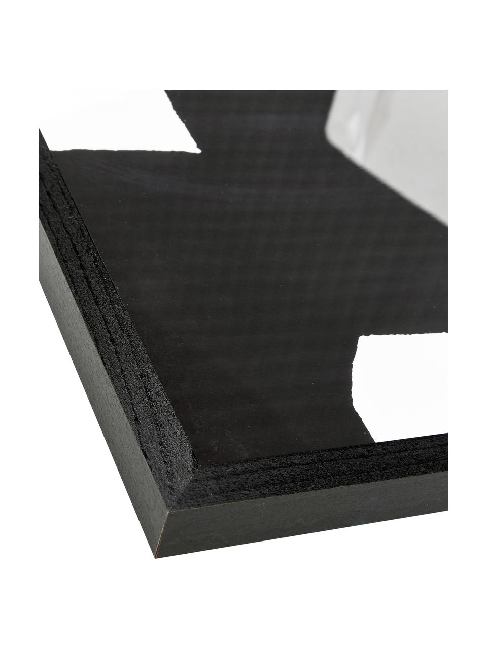 Gerahmter Digitaldruck From Above, Bild: Digitaldruck auf Papier, , Rahmen: Buchenholz, lackiert, Front: Plexiglas, Schwarz, Weiß, B 53 x H 63 cm