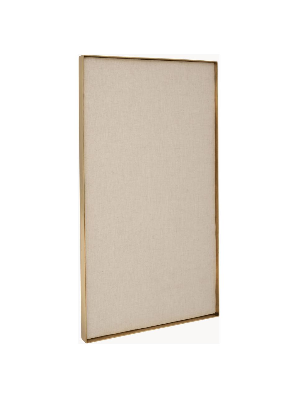 Bacheca Memories, Cornice: metallo rivestito, Beige chiaro, Larg. 45 x Alt. 80 cm