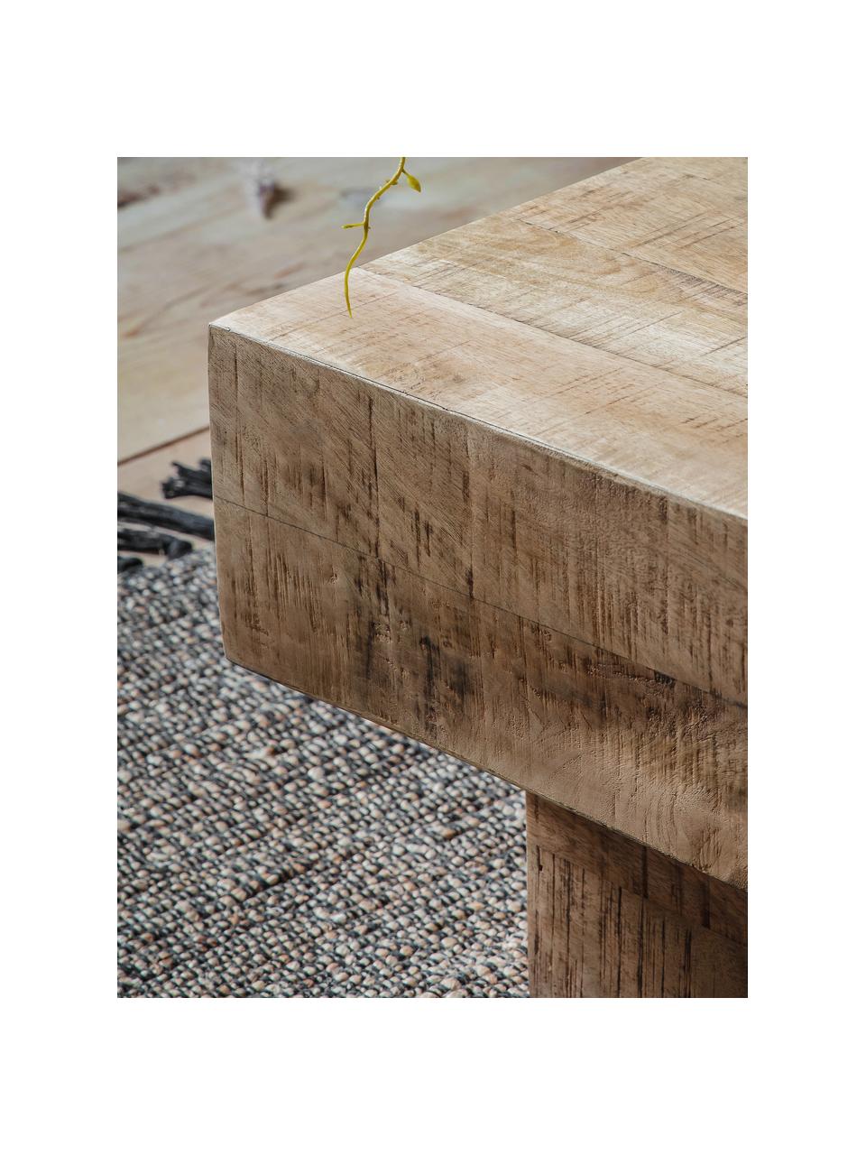 Konferenční stolek z mangového dřeva Iowa, Lakované mangové dřevo

Vzhledem k tomu, že se jedná o přírodní materiály, může se výrobek lišit od vyobrazení. Každý výrobek je jedinečný!, Mangové dřevo, Š 150 cm, H 60 cm