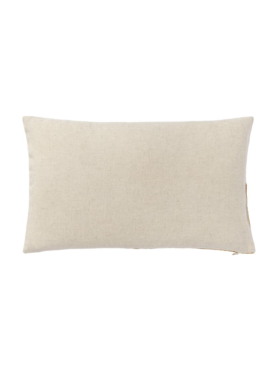 Vyšívaný poťah na vankúš Farah, Odtiene zlatej, béžová, Š 30 x D 50 cm