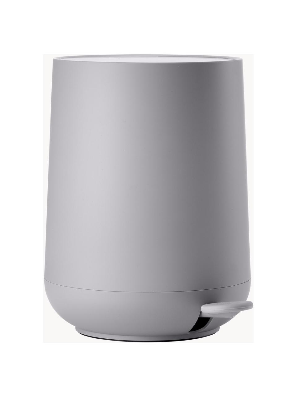 Pattumiera con coperchio soft motion Nova, Plastica ABS, Grigio chiaro, 3 L