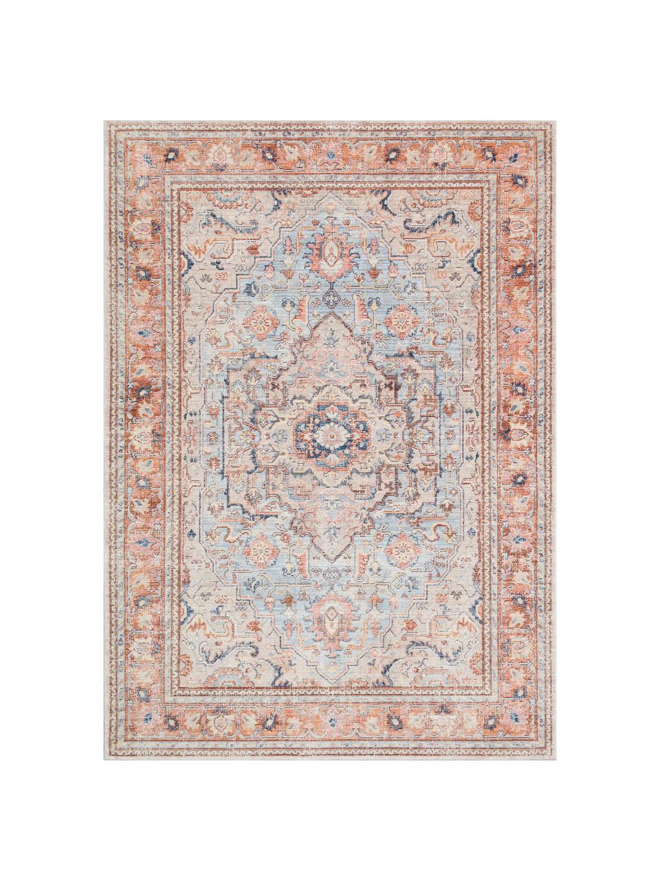 Dywan z niskim stosem Heritage, Terakota, niebieski, wielobarwny, S 120 x D 170 cm (Rozmiar S)