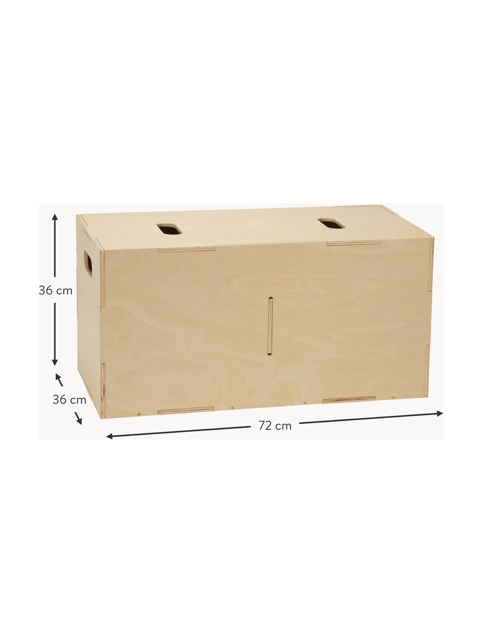 Boîte de rangement en bois Cube, Placage en bois de bouleau

Ce produit est fabriqué à partir de bois certifié FSC® et issu d'une exploitation durable, Bois clair, larg. 72 x haut. 36 cm