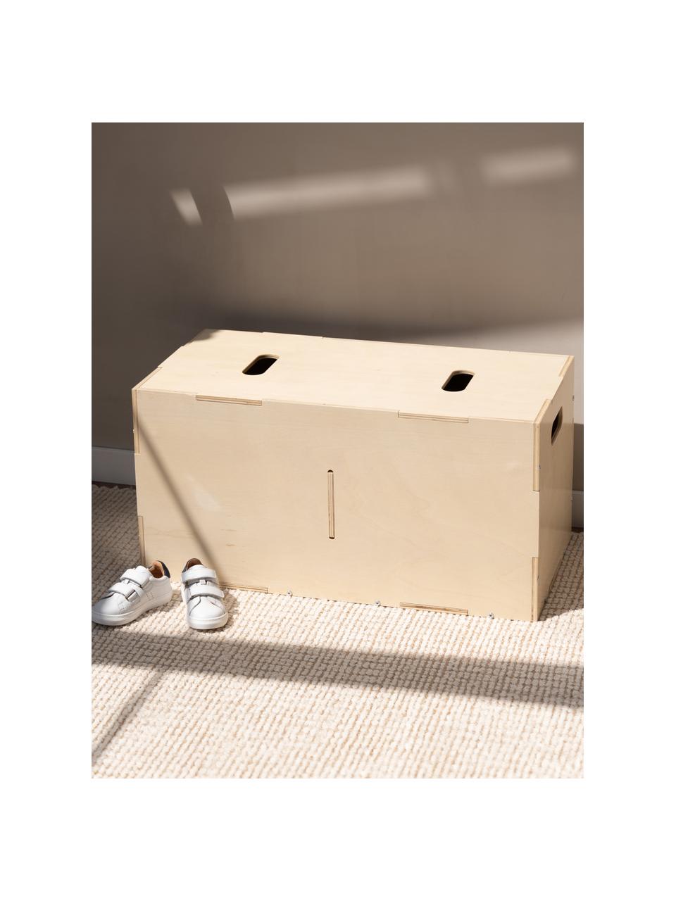 Boîte de rangement en bois Cube, Placage en bois de bouleau

Ce produit est fabriqué à partir de bois certifié FSC® et issu d'une exploitation durable, Bois clair, larg. 72 x haut. 36 cm