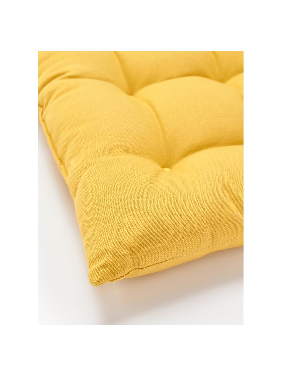 Cuscini sedia Ava 2 pz, Rivestimento: 100% cotone, Giallo senape, Larg. 40 x Lung. 40 cm