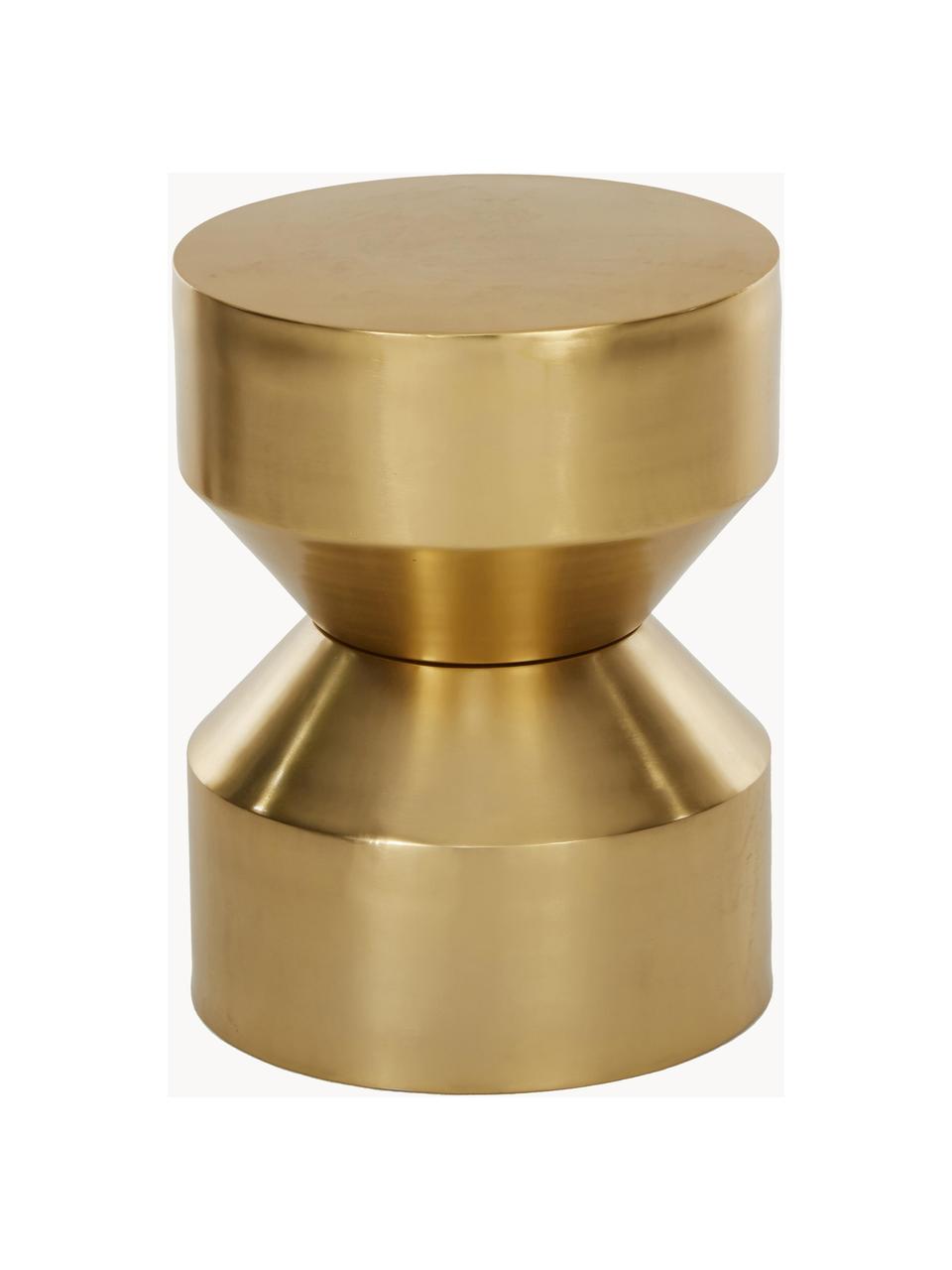 Beistelltisch Juliana, Metall, beschichtet, Goldfarben, Ø 36 x H 45 cm