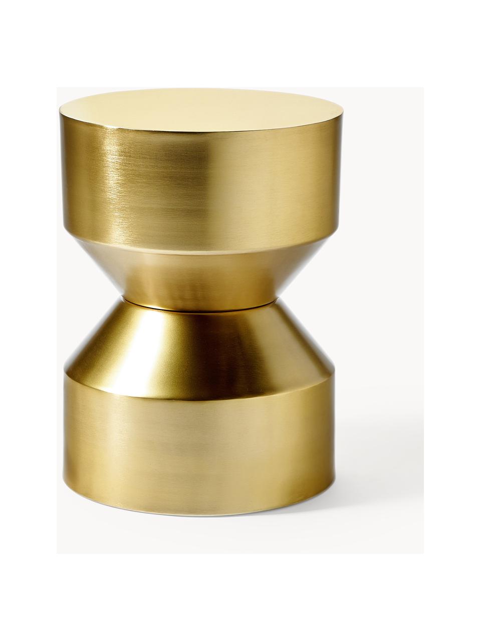 Odkládací stolek Juliana, Potažený kov, Zlatá, Ø 36 cm, V 45 cm