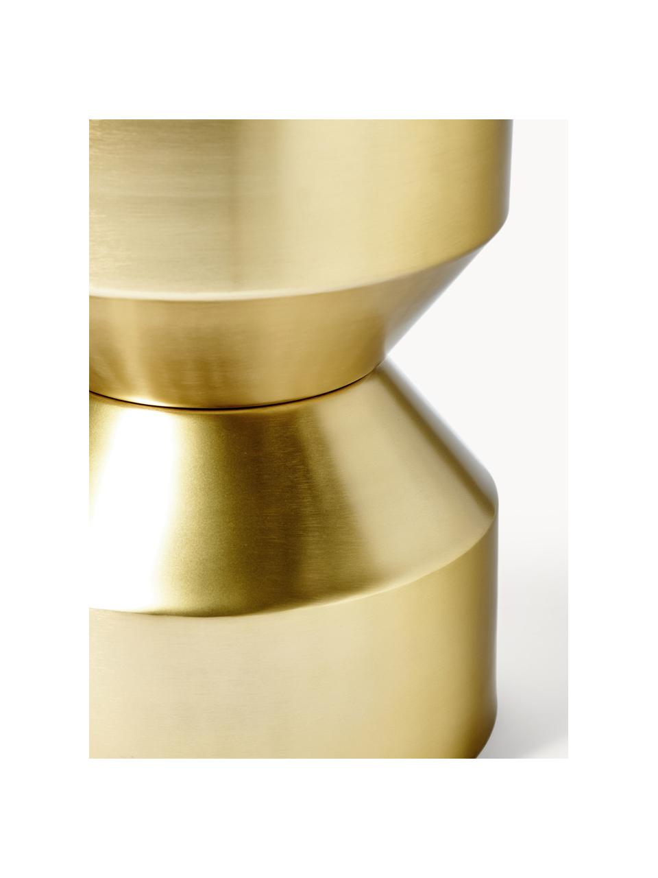 Pomocný stolík Juliana, Potiahnutý kov, Odtiene zlatej, Ø 36 x V 45 cm