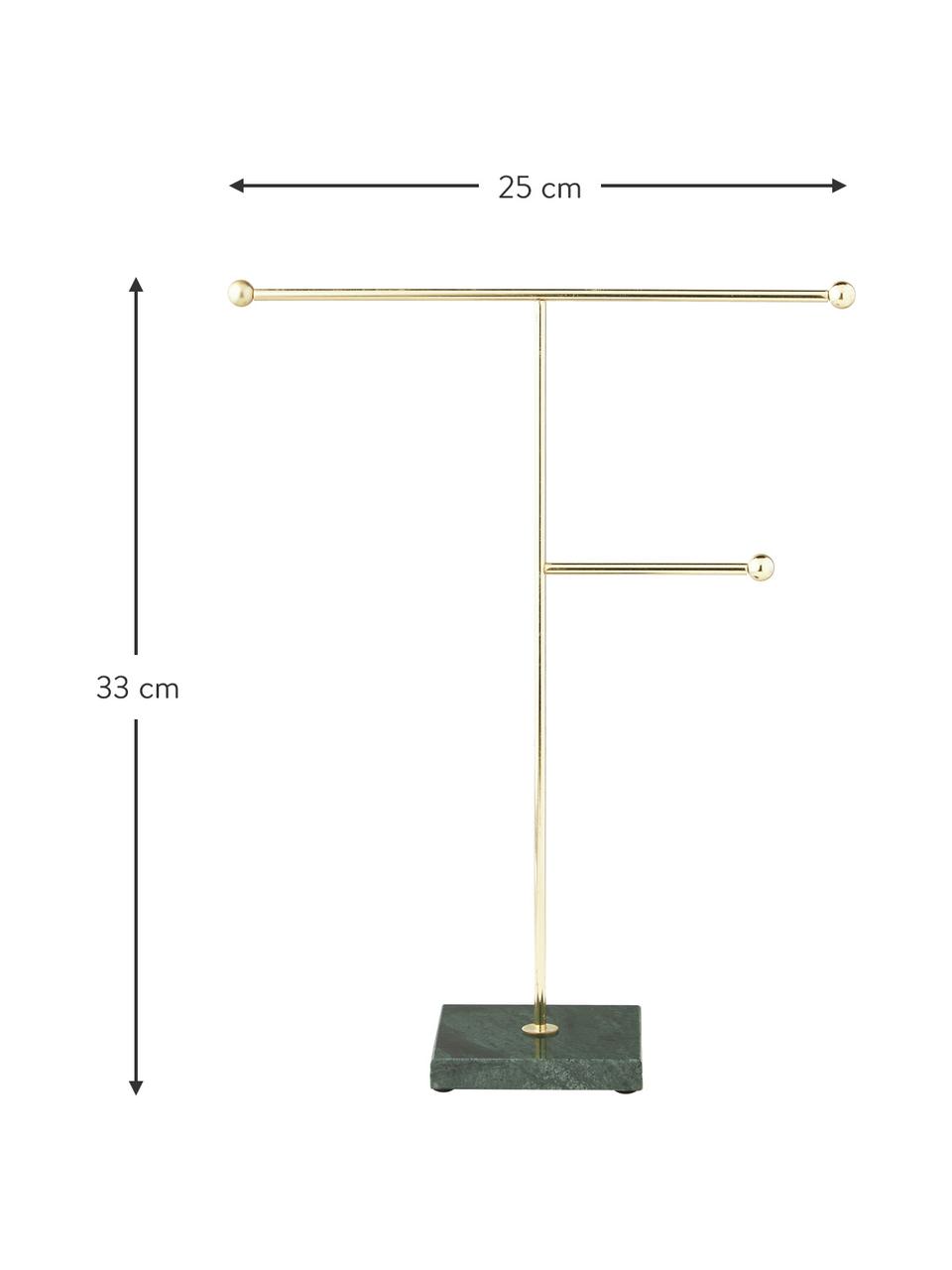 Porta joyas Space, Mármol, Mármol verde, dorado, An 25 x Al 33 cm