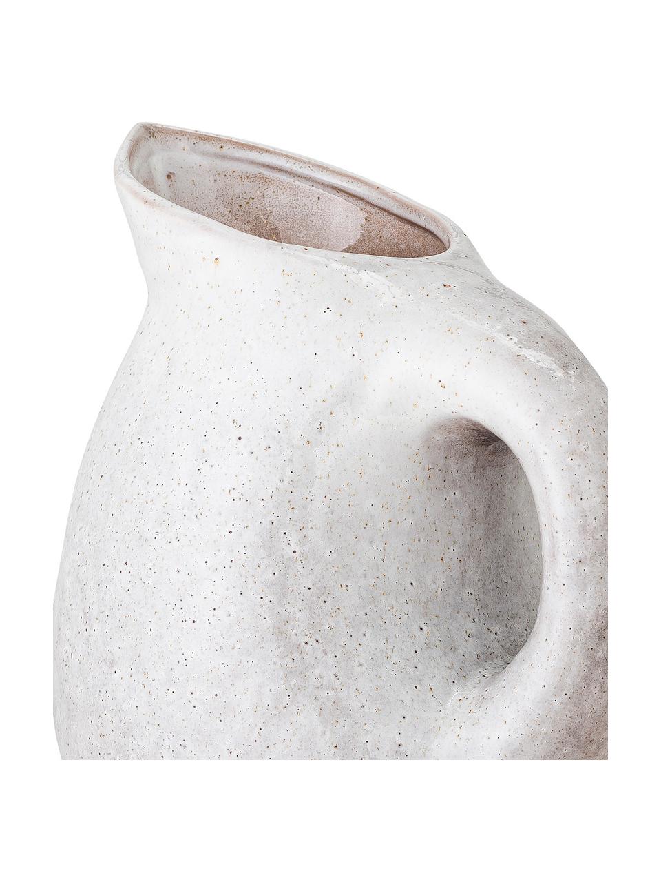 Velký  džbán s ručně vyráběnou glazurou, 3 l, Kamenina, Šedá, Ø 16 x V 24 cm, 3 l