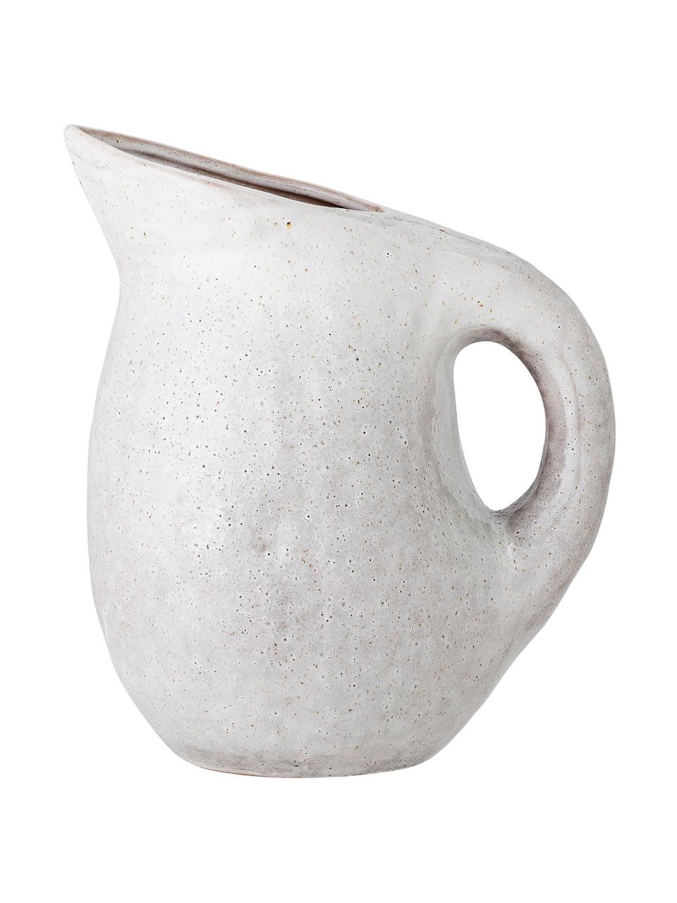 Velký  džbán s ručně vyráběnou glazurou, 3 l, Kamenina, Šedá, Ø 16 x V 24 cm, 3 l