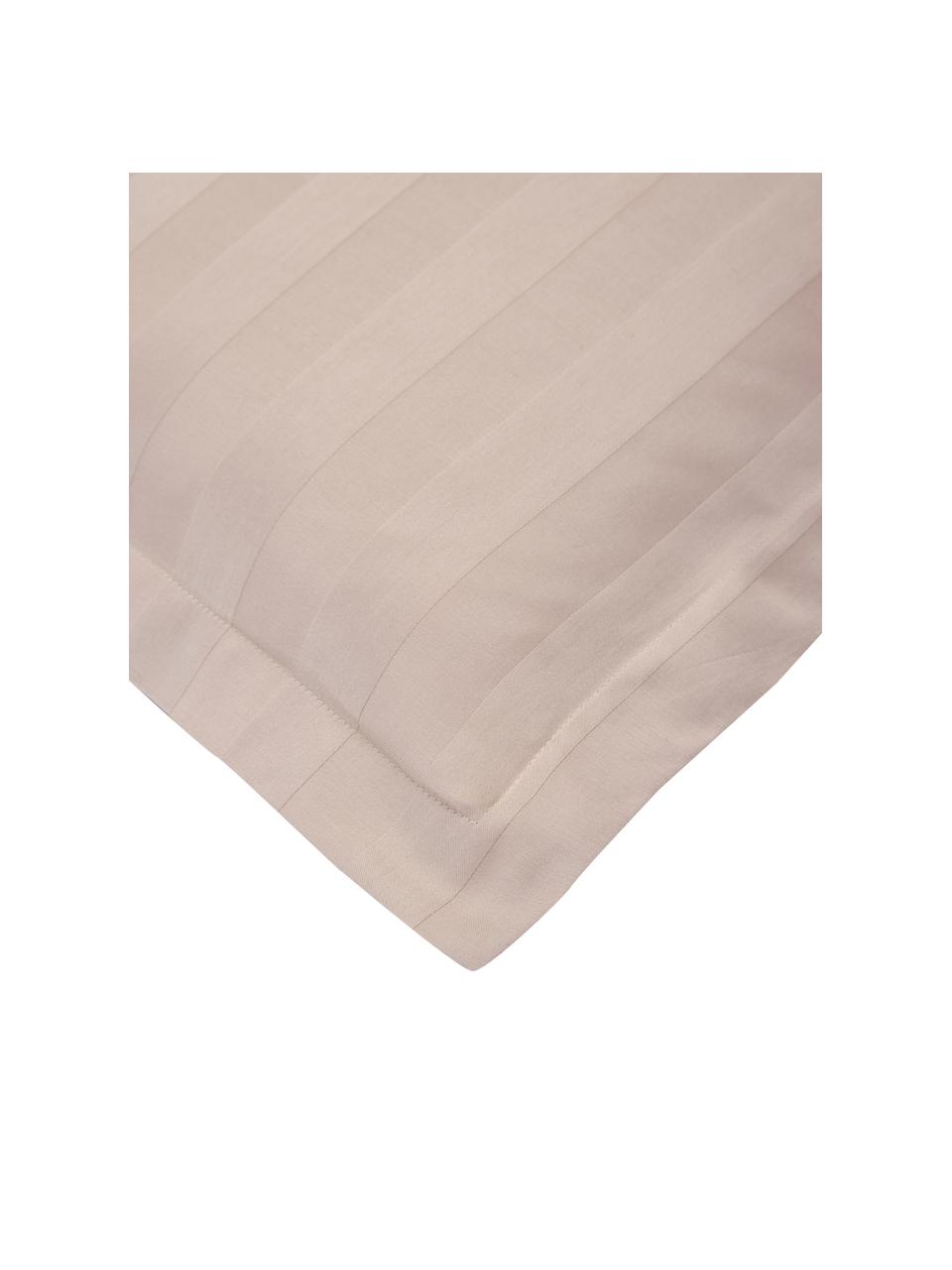 Housse de couette satin taupe Willa, Taupe, larg. 140 x long. 200 cm