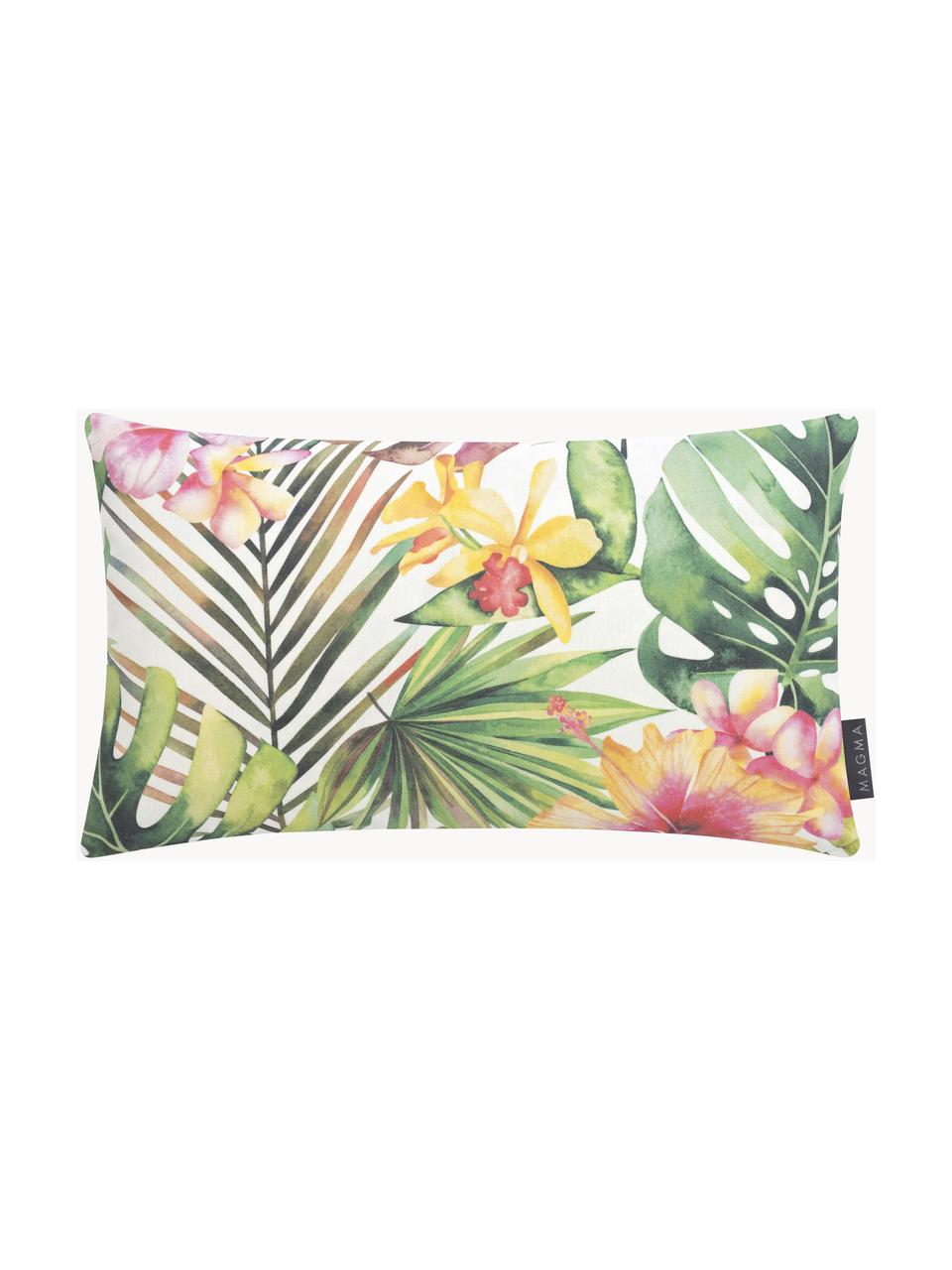 Housse de coussin 40x40 imprimé fleurs tropicales Vintage Safari