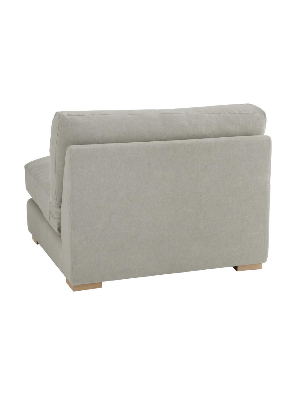 Poltroncina in lino Vide, Rivestimento: 100 % lino, Struttura: legno di pino, compensato, Gambe: legno di pino, Lino grigio chiaro, Larg. 92 x Prof. 87 cm