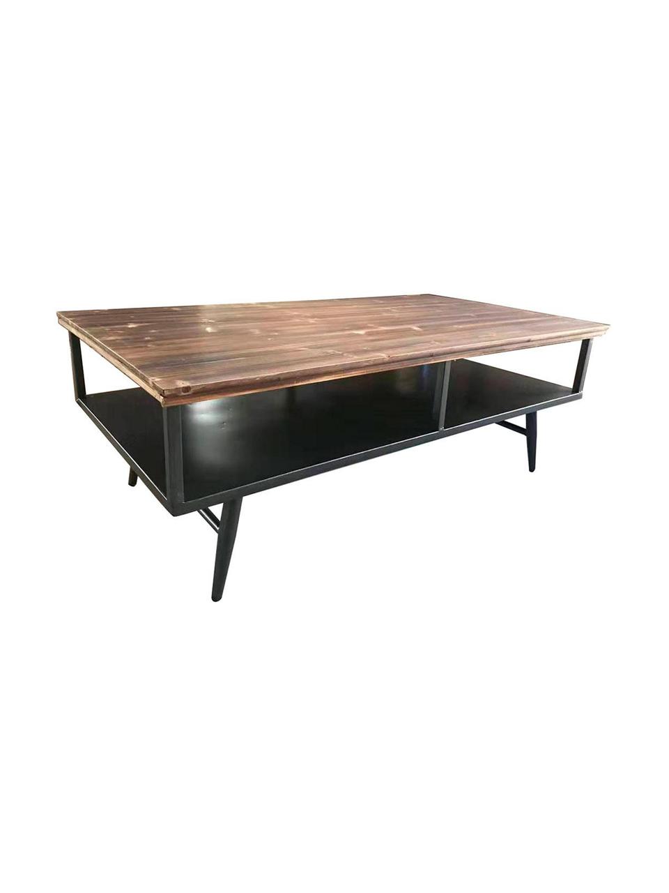 Mesa de centro Aina, Tablero: madera, Madera, negro, An 125 x F 66 cm