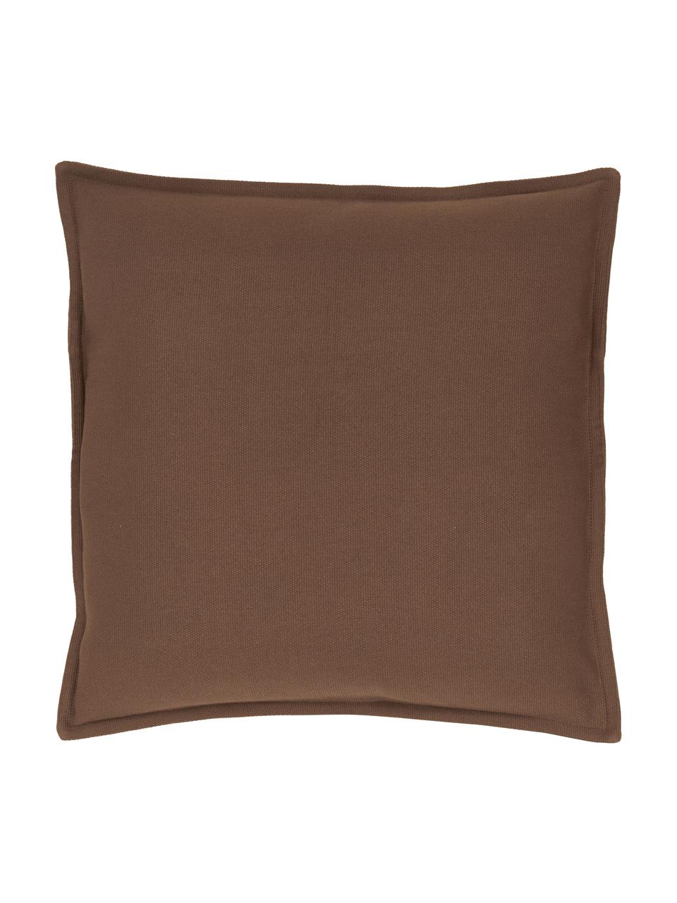 Poszewka na poduszkę z bawełny Mads, 100% bawełna, Brązowy, S 40 x D 40 cm