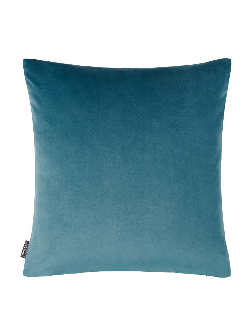 Housse de coussin 45x45 Pavone, Tons verts et bleus