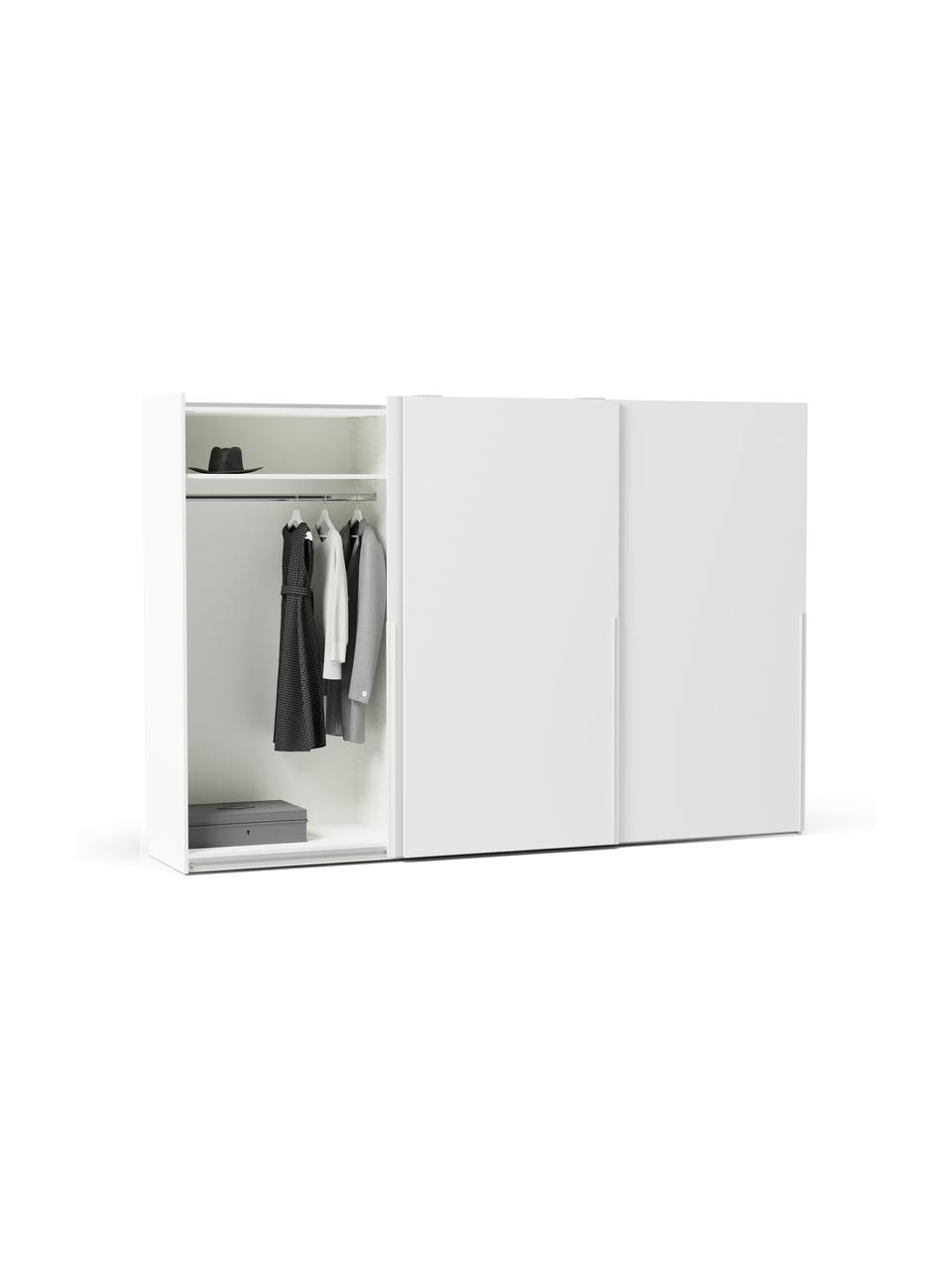 Armadio componibile ad ante battenti Leon, larg. 300 cm, diverse varianti, Bianco, Interno Basic, alt. 200 cm