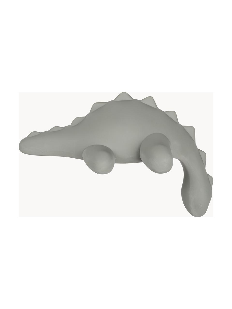 Lampada notturna portatile a LED con porta USB Dino, Lampada: silicone, Grigio, Larg. 21 x Alt. 15 cm