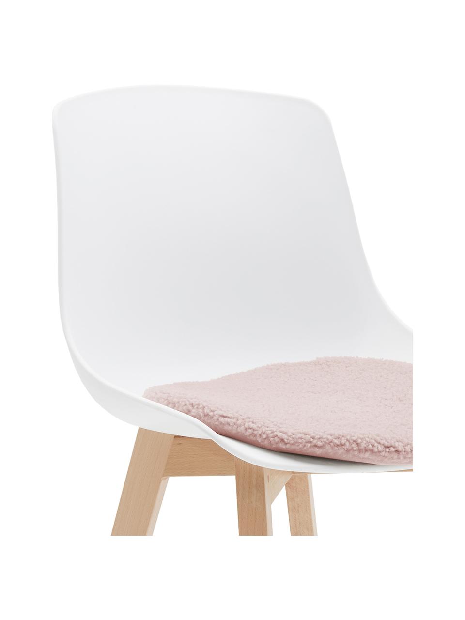 Galette de chaise en peluche Mille, Rose