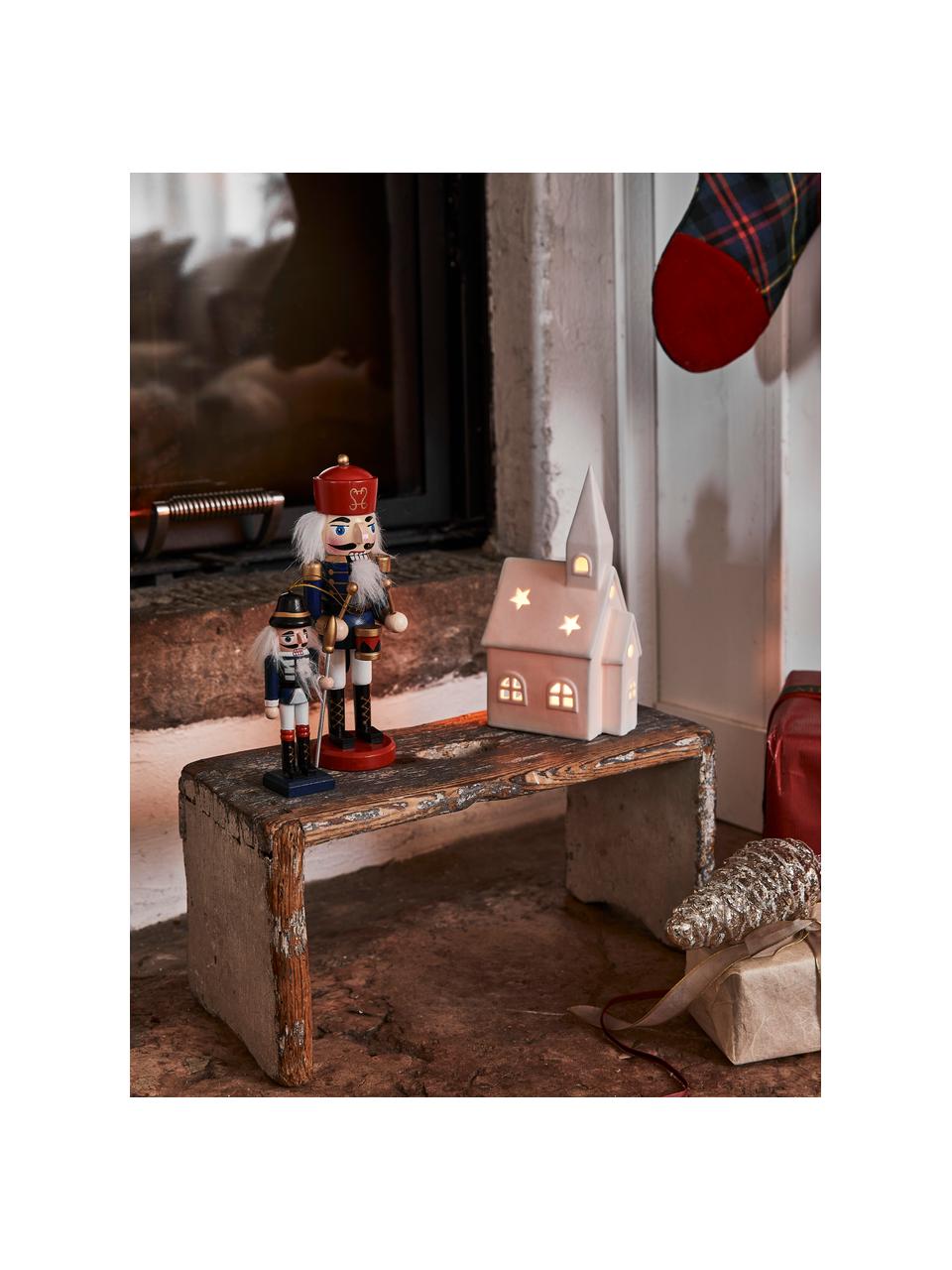Objet décoratif Noël Nutcracker, 2 élém., Pin, enduit, Multicolore, larg. 6 x haut. 21 cm