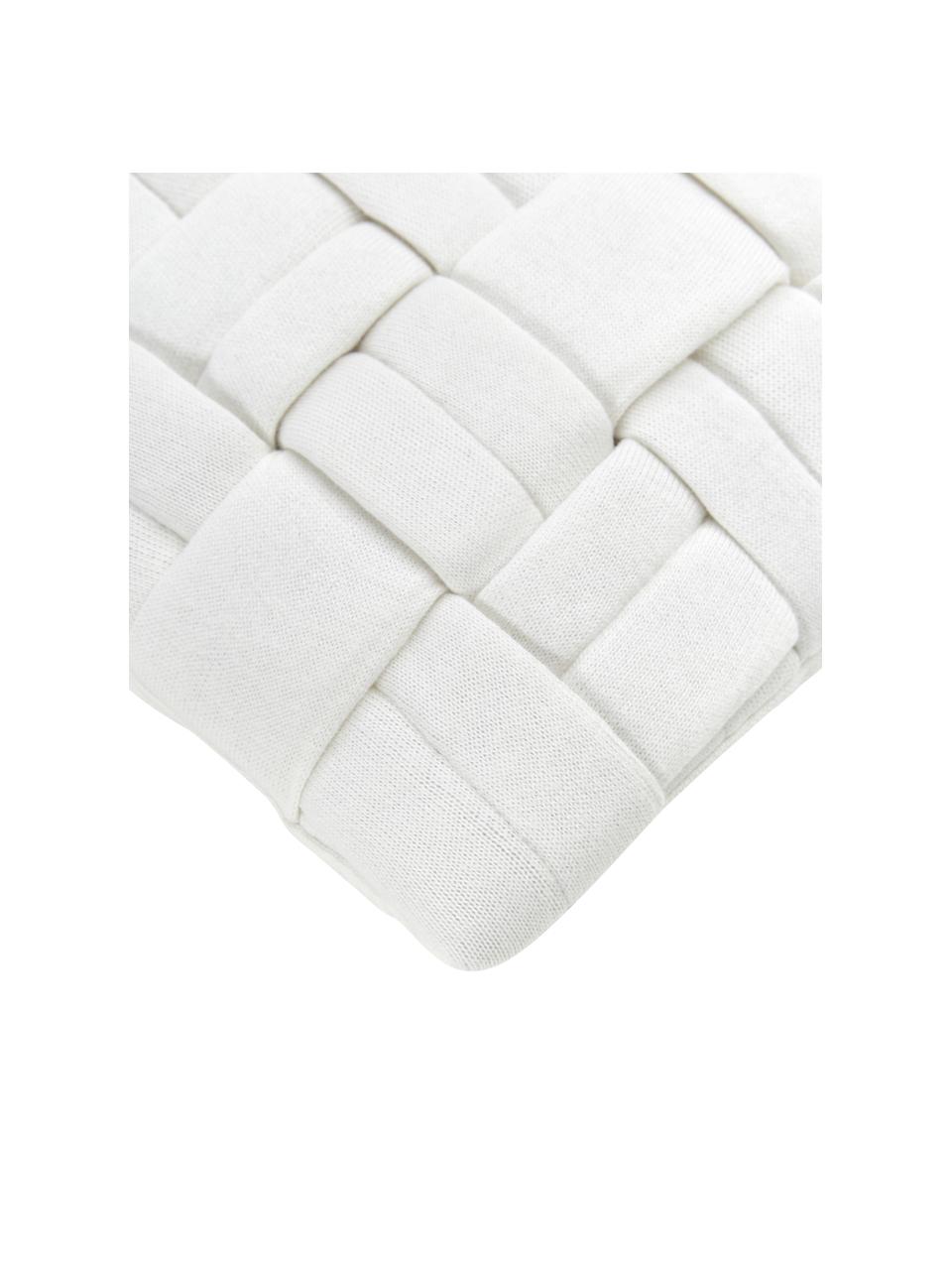 Tkaný povlak na polštář Norman, Krémově bílá, Š 30 cm, D 50 cm