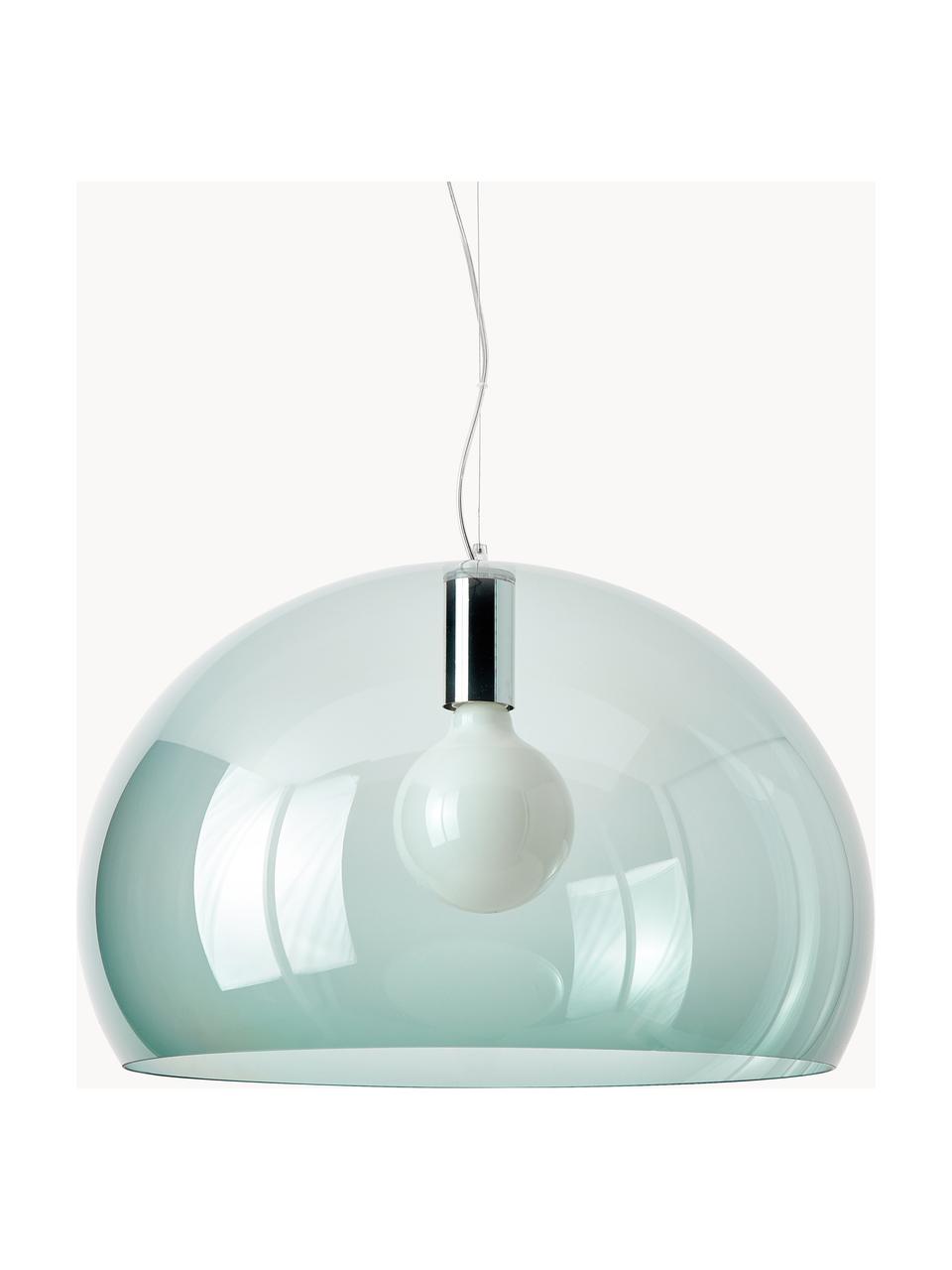 Lámpara de techo FL/Y, Pantalla: plástico, Cable: plástico, Turquesa, Ø 52 x Al 33 cm