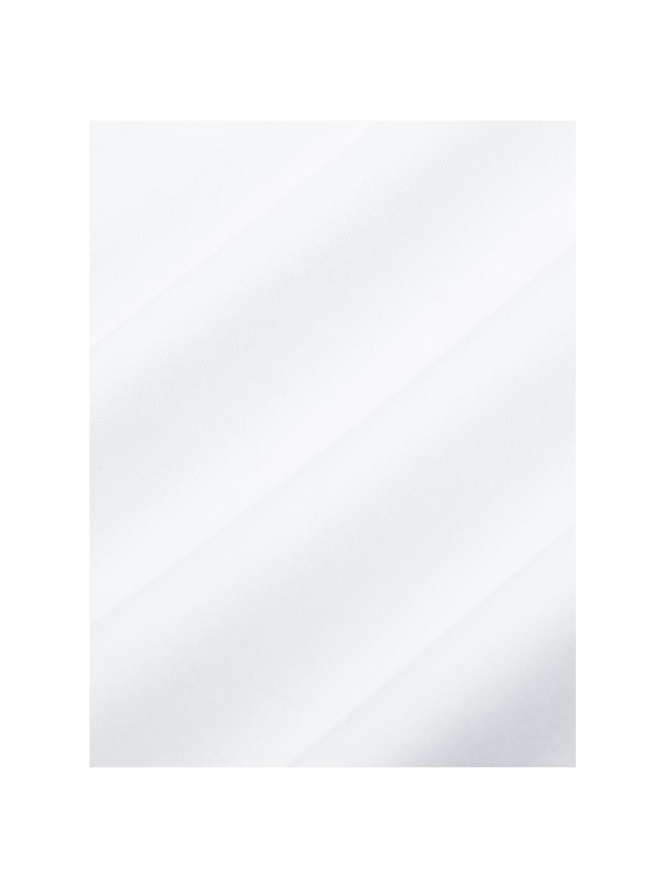 Funda nórdica de satén Premium, Blanco, Cama 180/200 cm (260 x 220 cm)