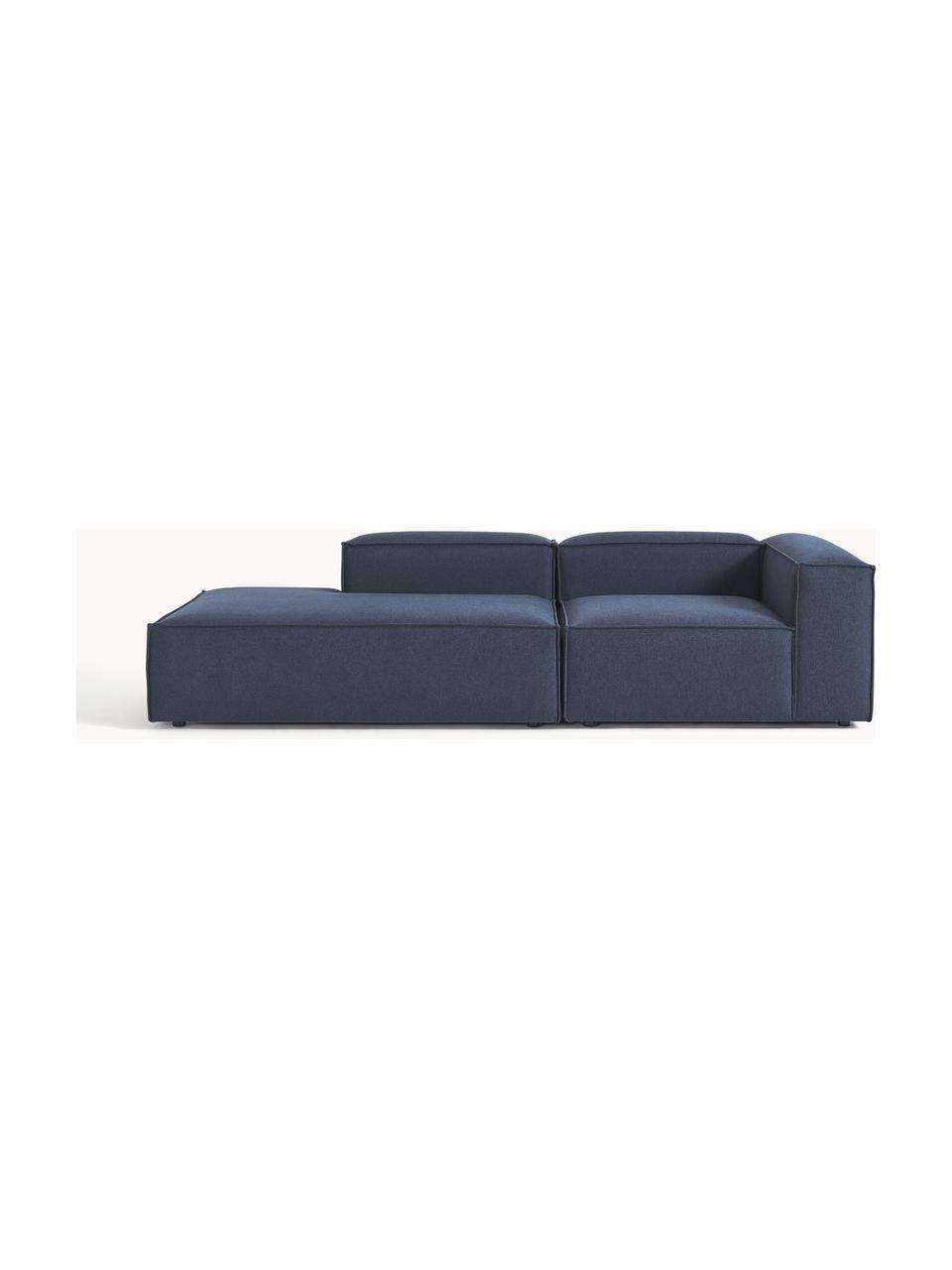 Modulárny šezlong Lennon, Tmavomodrá, Š 269 x H 119 cm, s operadlom napravo