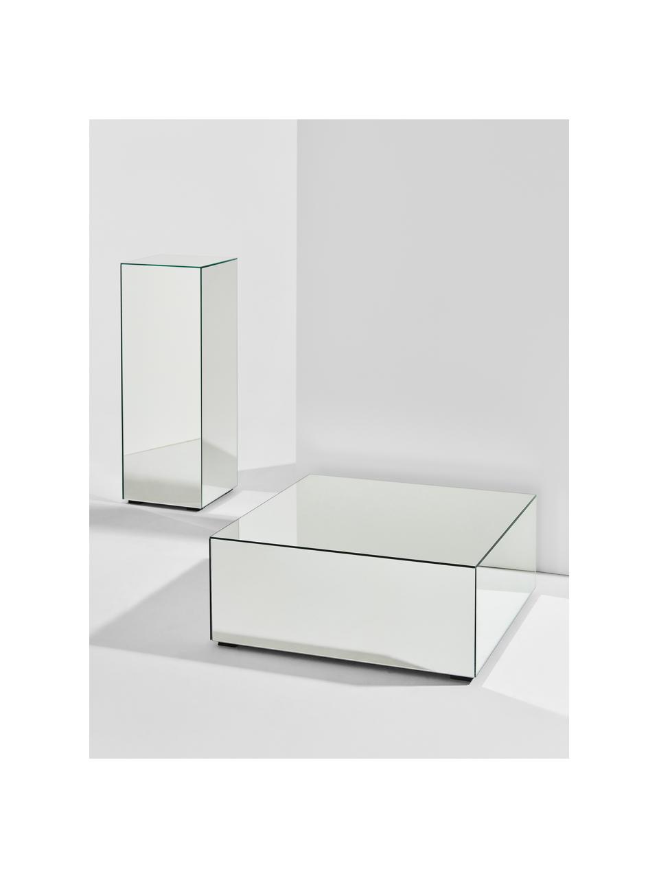 Dekosäule Pop mit Spiegel-Effekt, Mitteldichte Holzfaserplatte (MDF), Spiegelglas, Spiegelglas, B 27 x H 75 cm