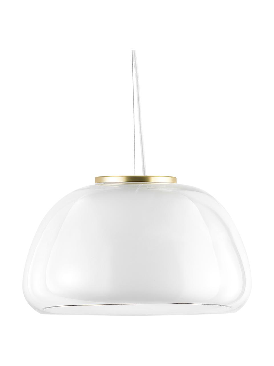 Závěsné svítidlo Jelly, Transparentní, bílá, Ø 39 cm, V 23 cm
