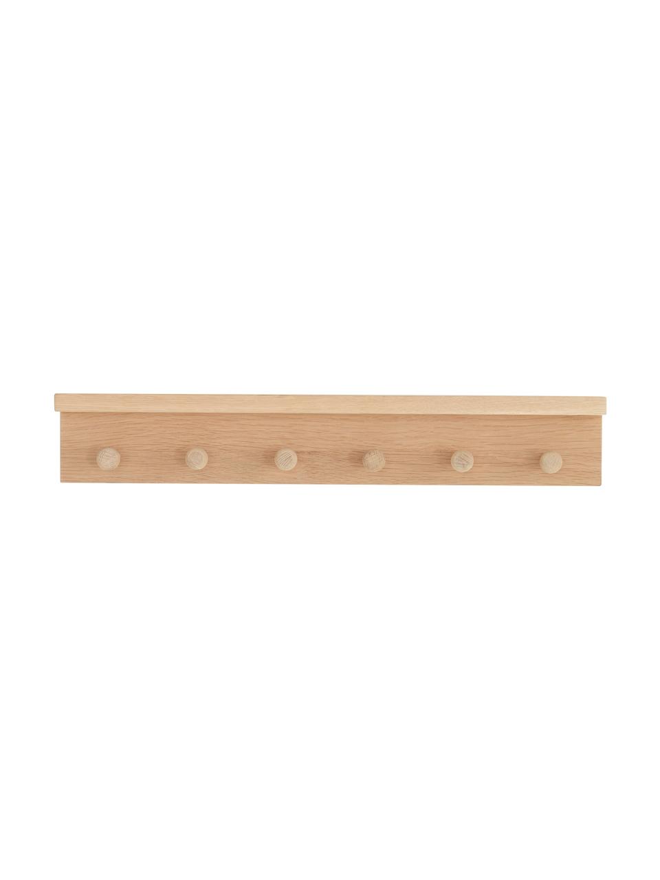 Wieszak ścienny z drewna dębowego Oslo, Drewno dębowe, Drewno dębowe, S 60 x W 10 cm