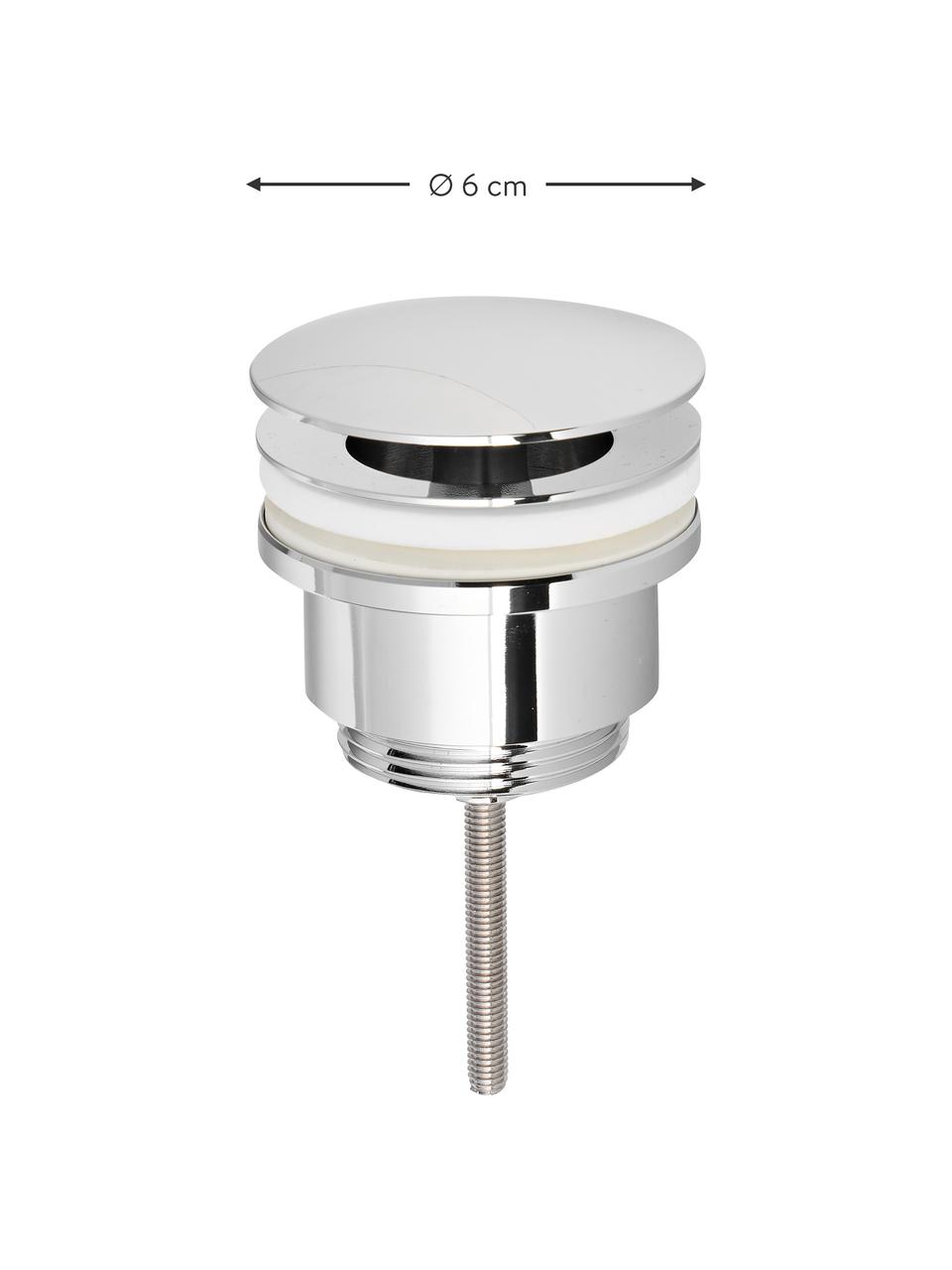 Set piletta e anello di troppopieno Ikora 2 pz, Metallo rivestito, Argentato, Set in varie misure