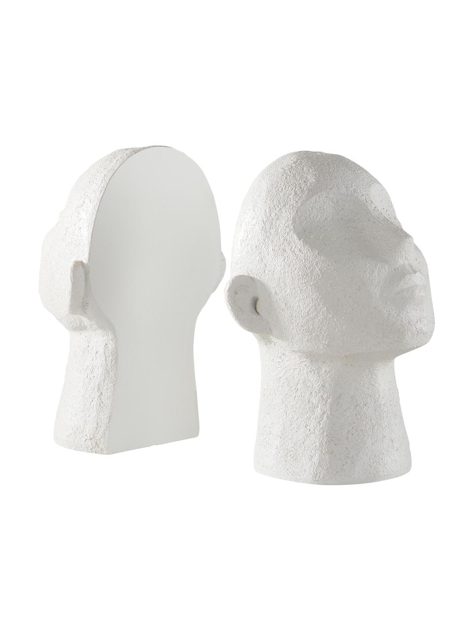 Boekensteun Stargazing, 2 stuks, Kunststof, Wit, B 11 x H 23 cm
