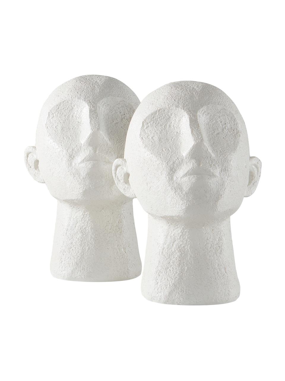 Boekensteun Stargazing, 2 stuks, Kunststof, Wit, B 11 x H 23 cm