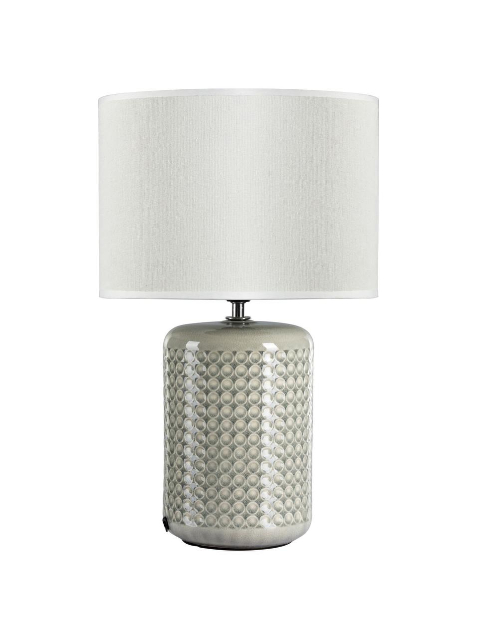 Lampa stołowa Go for Glow, Biały, szarozielony, Ø 25 x W 40 cm