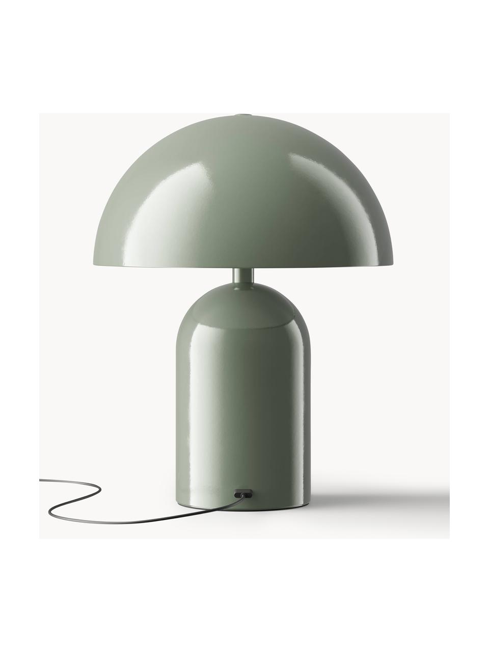 Lampada da tavolo piccola portatile a LED Walter, Verde oliva, Ø 19 x Alt. 25 cm